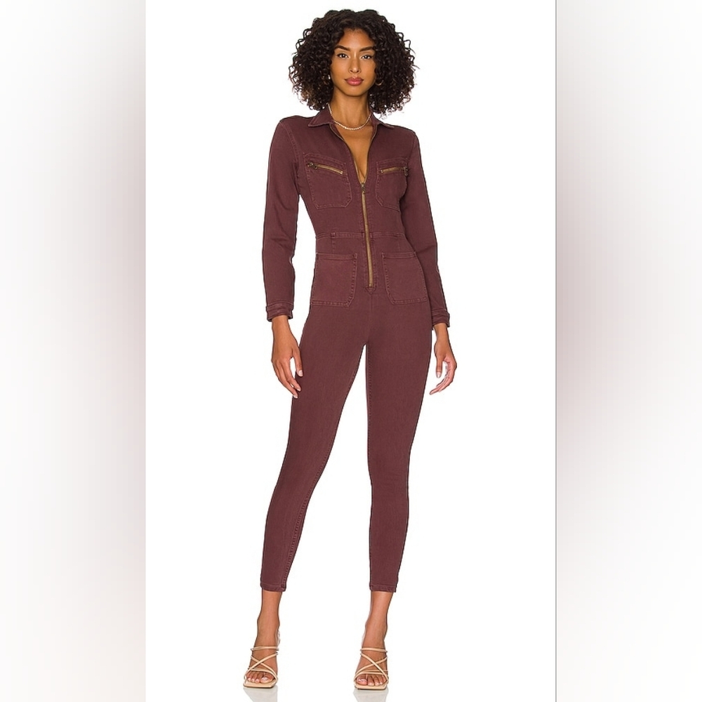 SOLD - Free People Lennox Women's Burgundy Jumpsuit Medium
